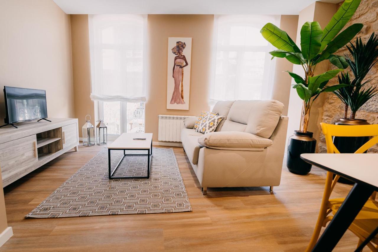 Apartamentos Rua Vella Caldas De Reis Eksteriør bilde